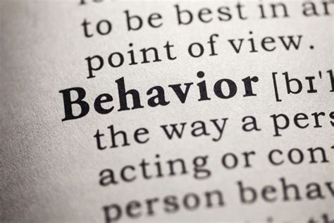 behaviour traduction|behaviour translation in English .